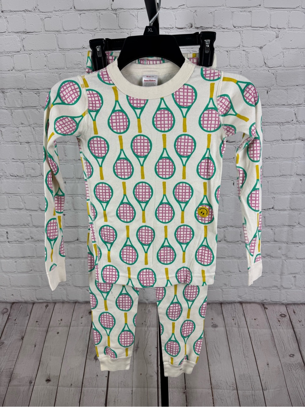 Hanna Andersson Match Point 2-pc Pajama Set Organic Cotton Size 8